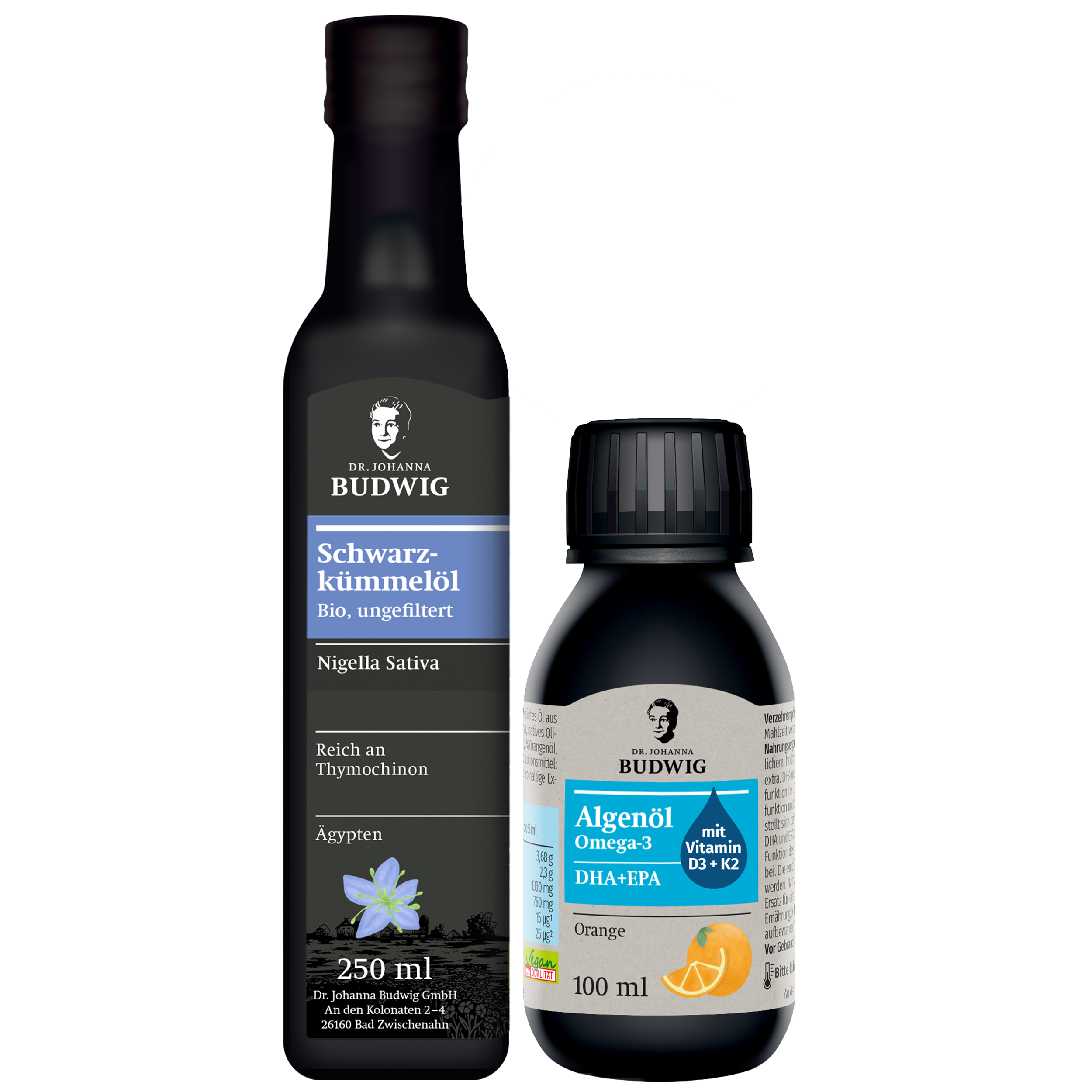 Dr. Budwig Schwarzkümmel-Omega-3 Saison-Set Öle pflanzlich