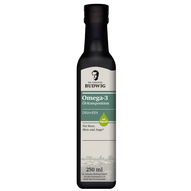 Dr. Budwig Omega-3 DHA+EPA Öl Pur 250 ml vegan