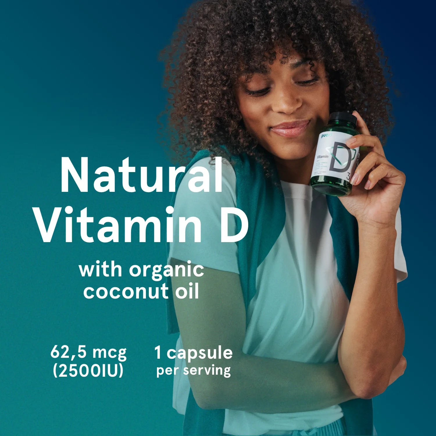 Puori D3 Vitamin D3 Kapseln 2500 IU Immunsystem