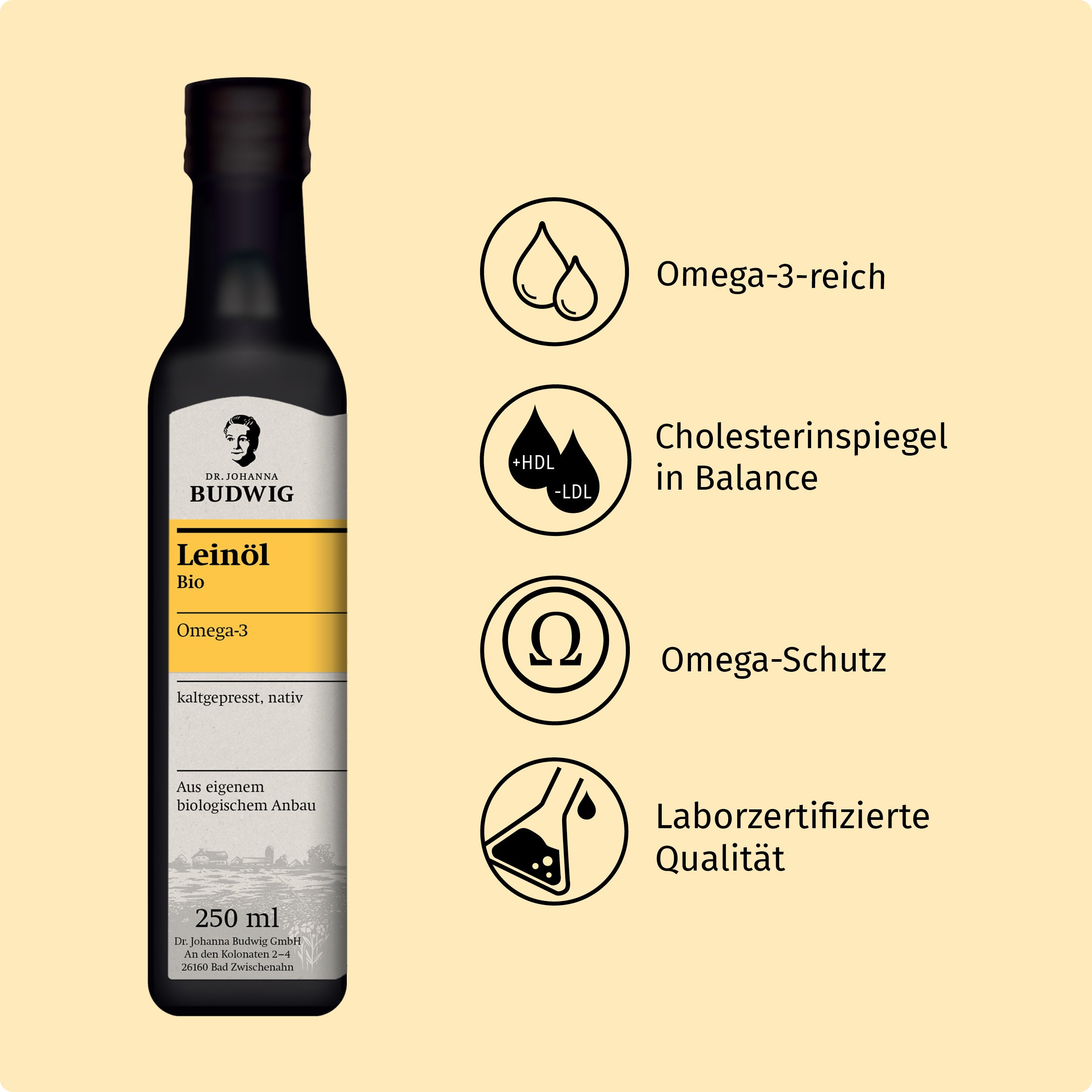 Dr. Johanna Budwig Frühstücks-Paket Vorteilspaket Omega-3