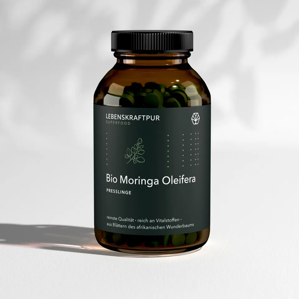 LebenskraftPur Bio Moringa Oleifera Presslinge Tabletten bio