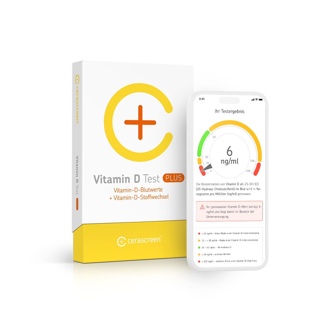 cerascreen Vitamin D Plus Test Bluttest Selbsttest Zuhause