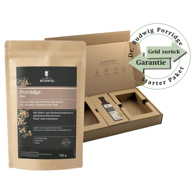 Dr. Johanna Budwig Porridge Starter Paket Vorteilspaket vegan