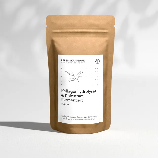 LebenskraftPur Kollagenhydrolysat Kolostrum Pulver fermentiert