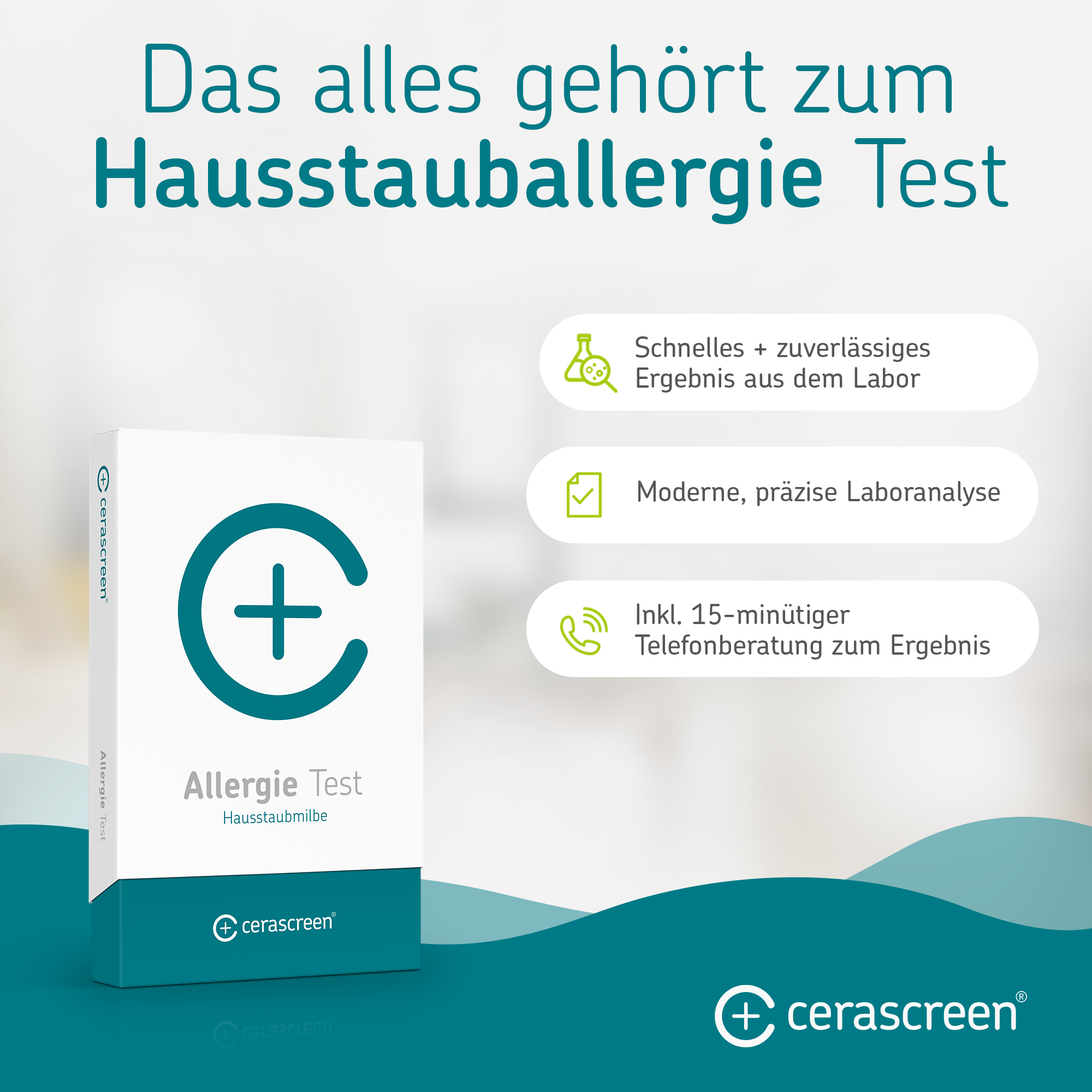 cerascreen Vital Hausstauballergie Test Blut Selbsttest