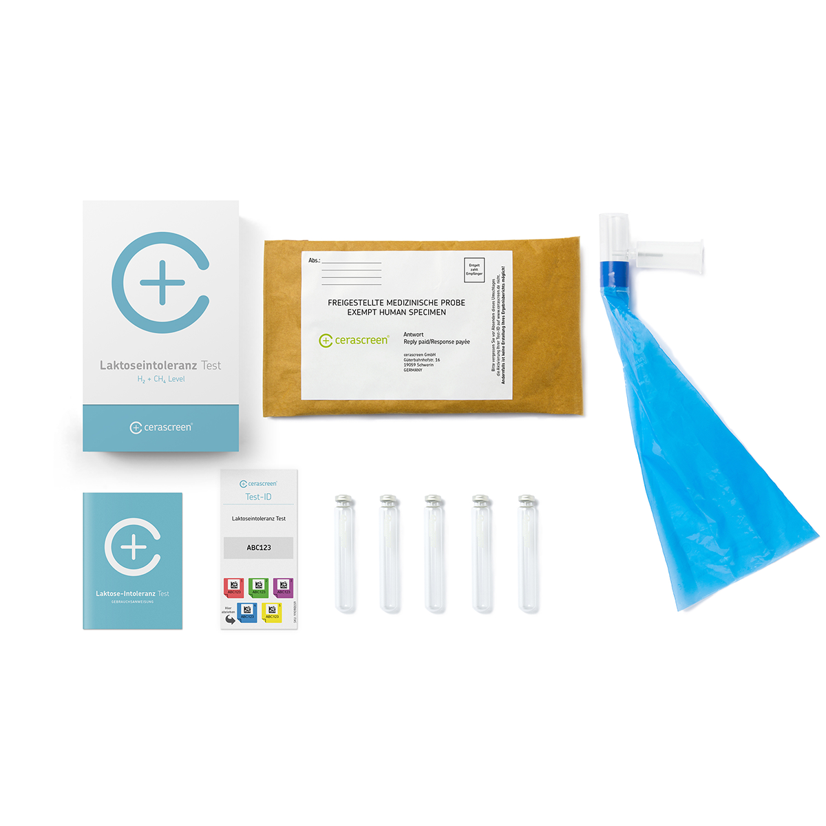 cerascreen Laktoseintoleranz Test Atemtest Wasserstoff Zuhause