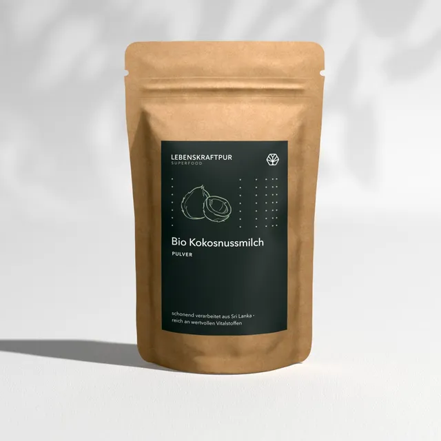LebenskraftPur Bio Kokosnussmilch Pulver 500 g MCT