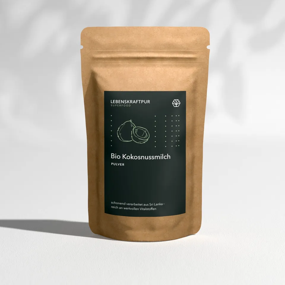 LebenskraftPur Bio Kokosnussmilch Pulver 500 g MCT