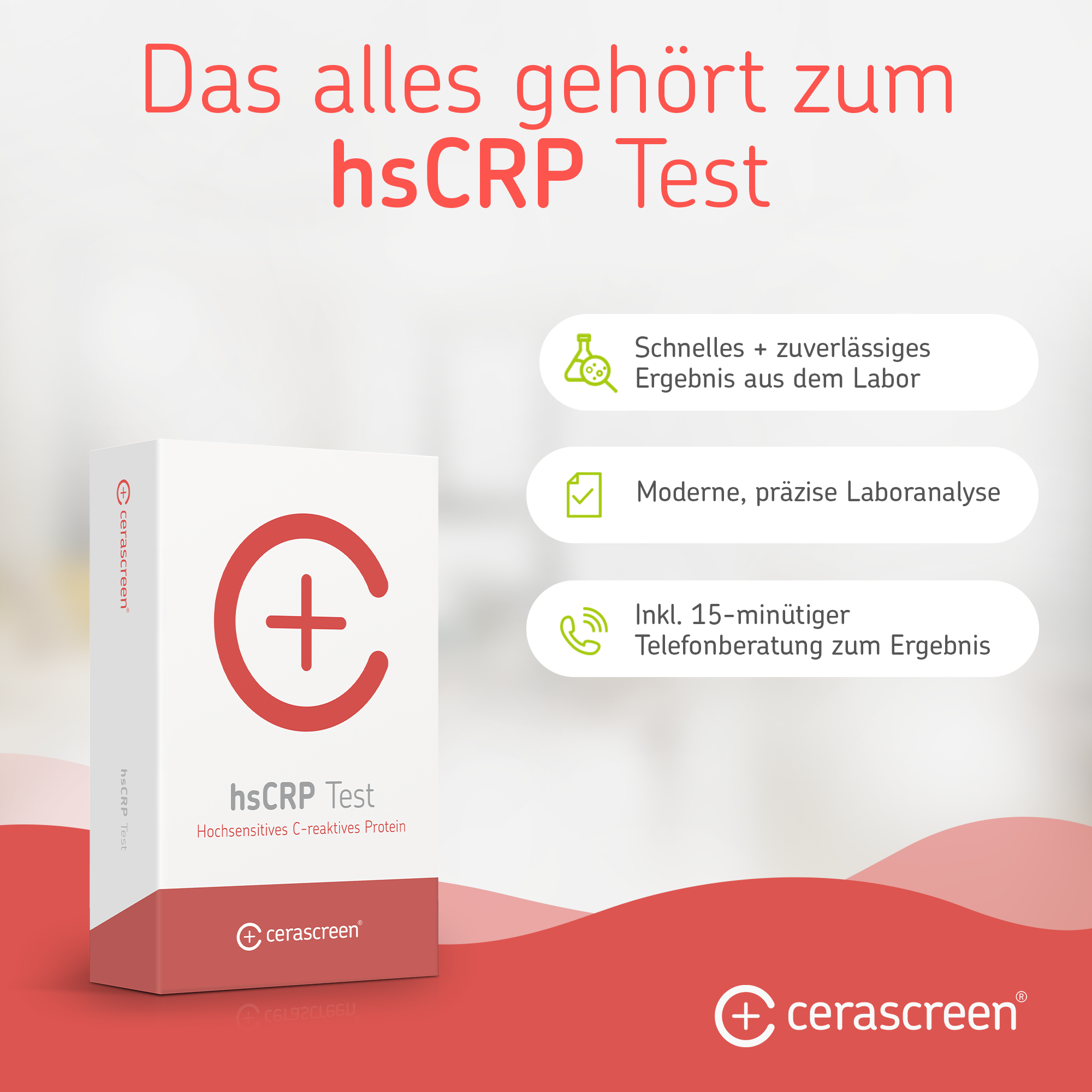 cerascreen hsCRP Test Heimtest Herz Entzündung Bluttest