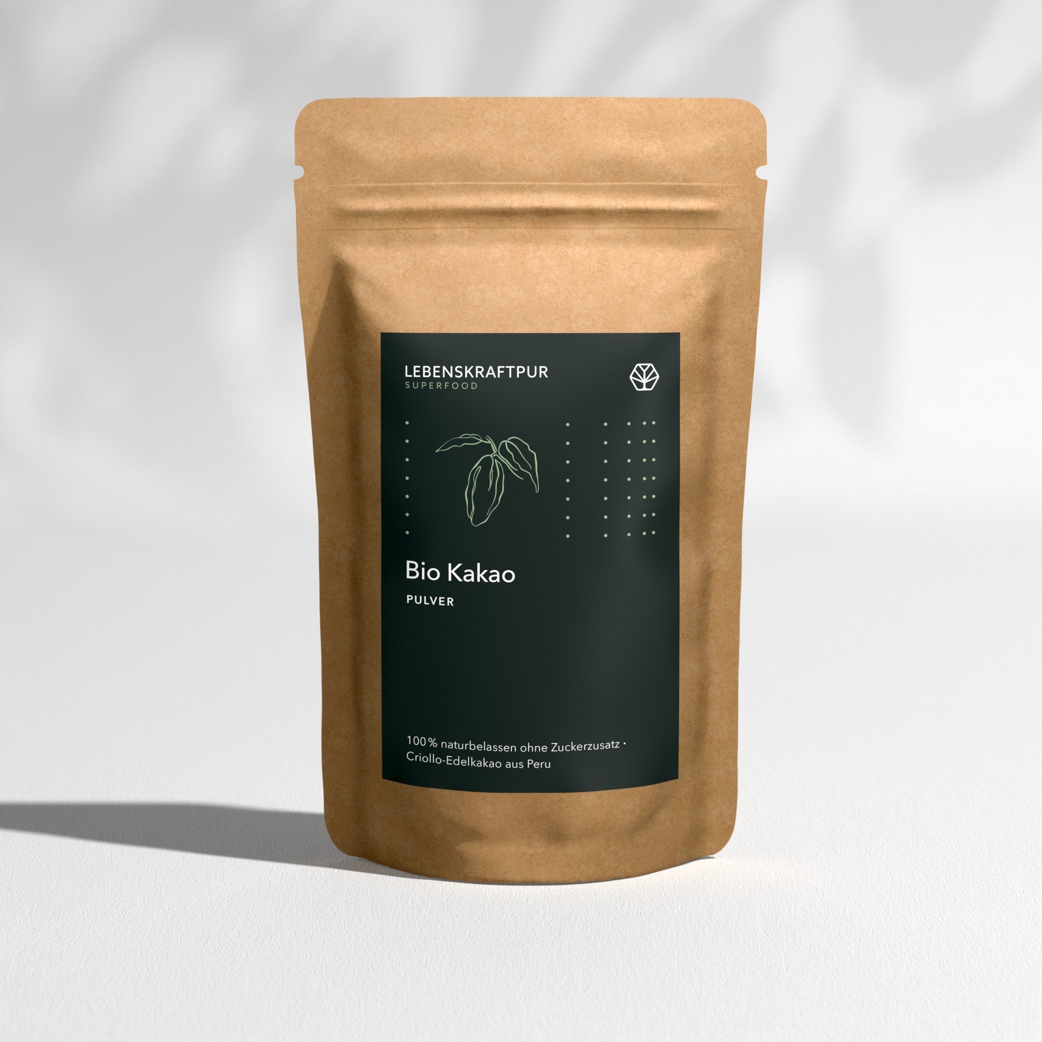 LebenskraftPur Bio Kakao Pulver 500 g Criollo ohne Zucker