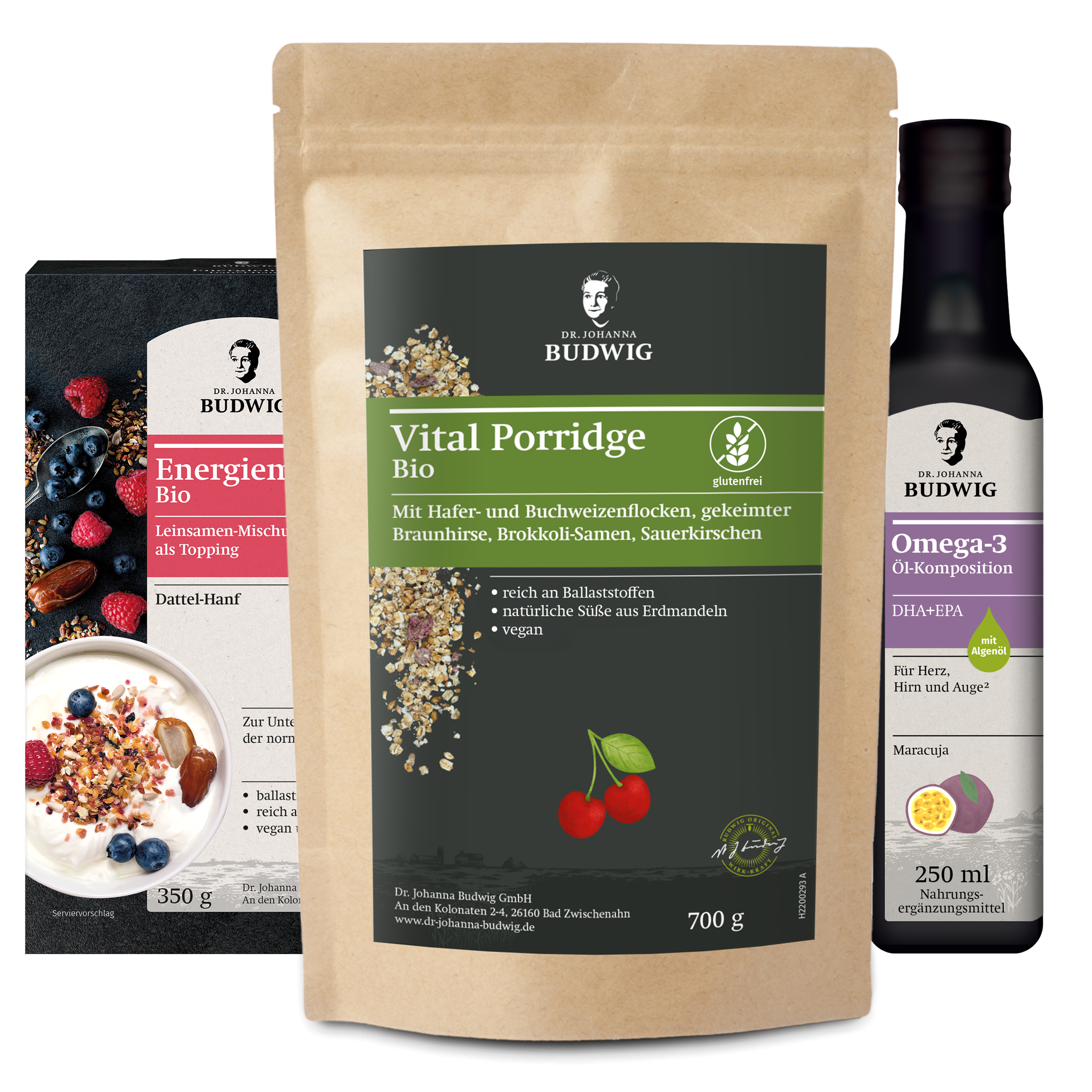 Dr. Johanna Budwig Swaantjes Frühstücks Paket Porridge Set Maracuja