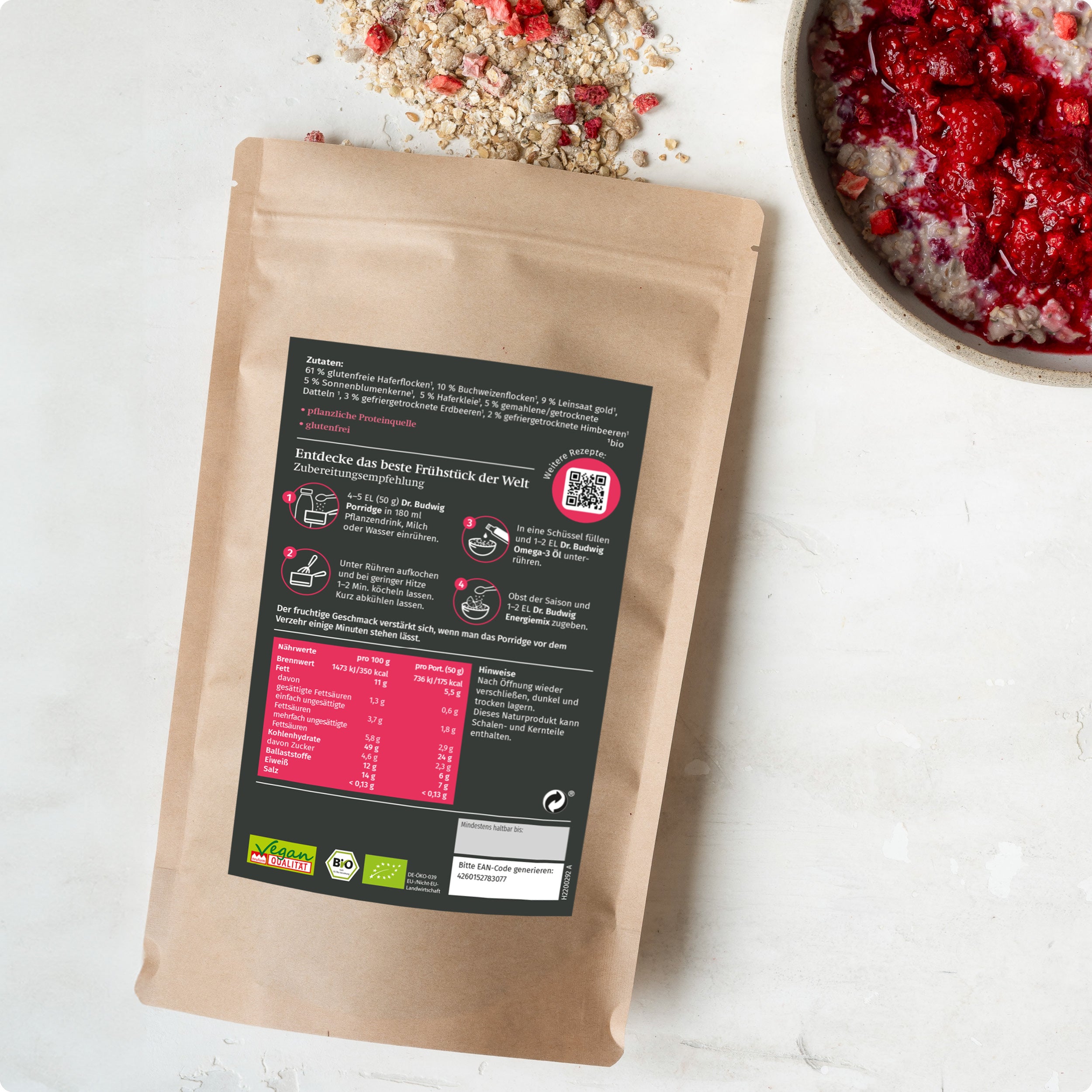 Dr. Johanna Budwig Jessis Family Paket Beeren Porridge Family-Set