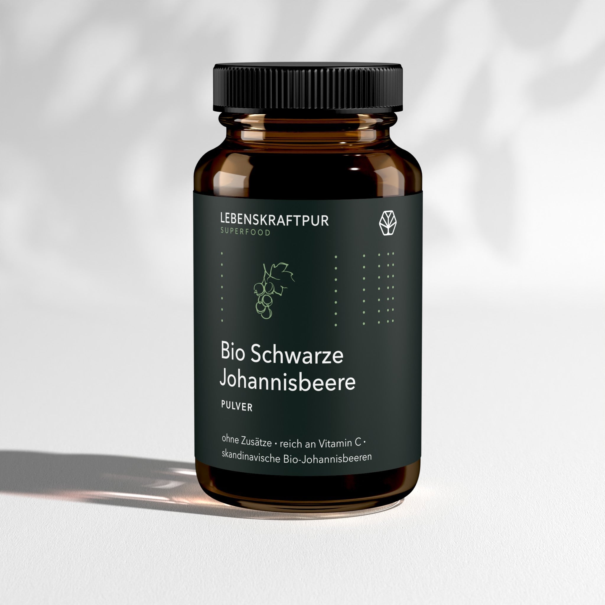 Lebenskraftpur Bio Schwarze Johannisbeere Pulver aus Finnland