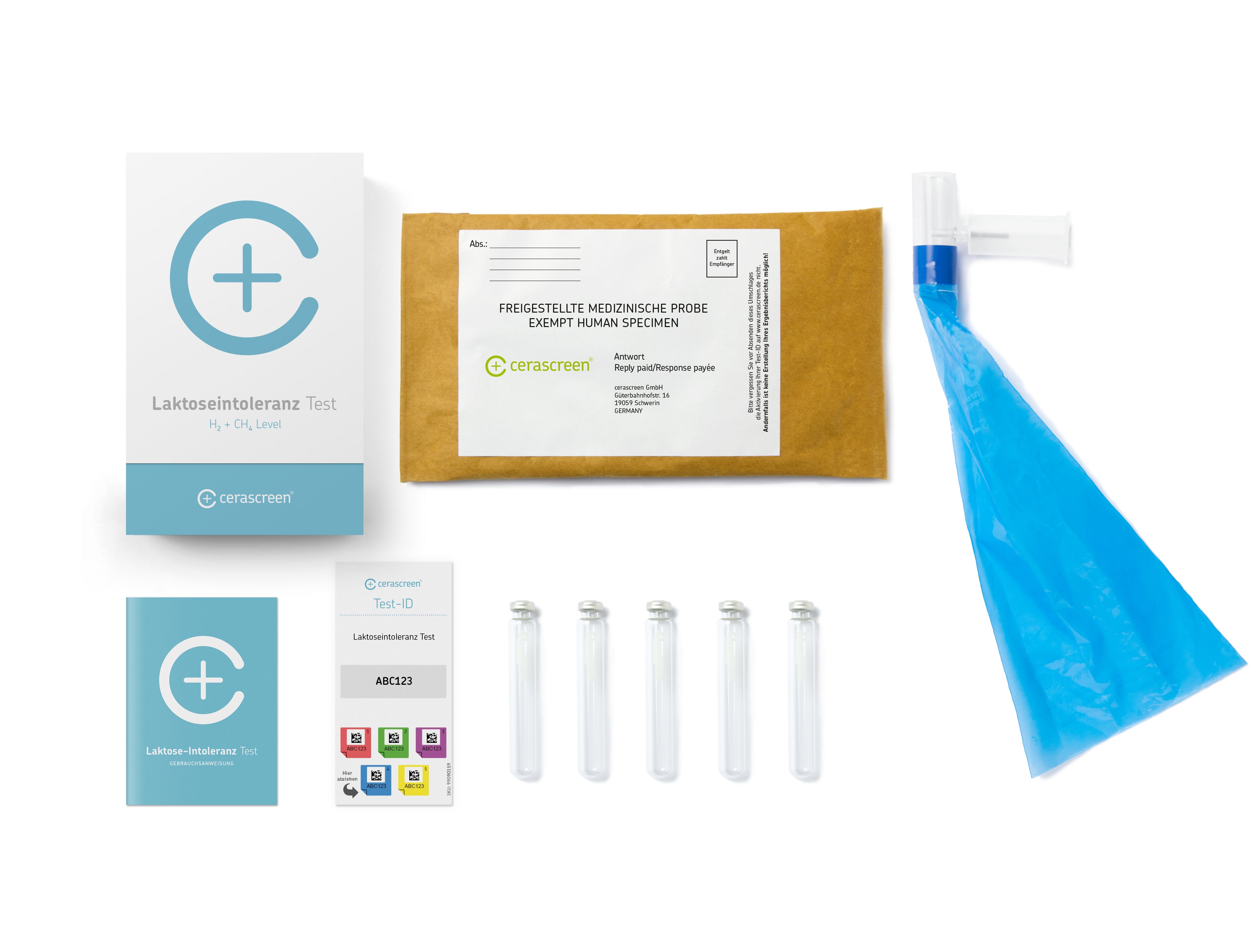 cerascreen Vital Laktose Fructose Kombi-Paket Atemtest