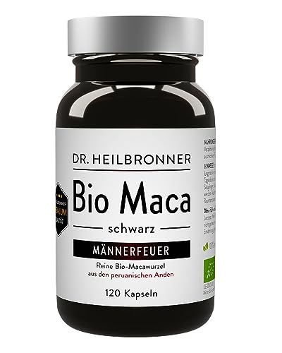 Dr. Heilbronner Vitalstoffe Bio Maca-schwarz-Kapseln 120 Kapseln vegan