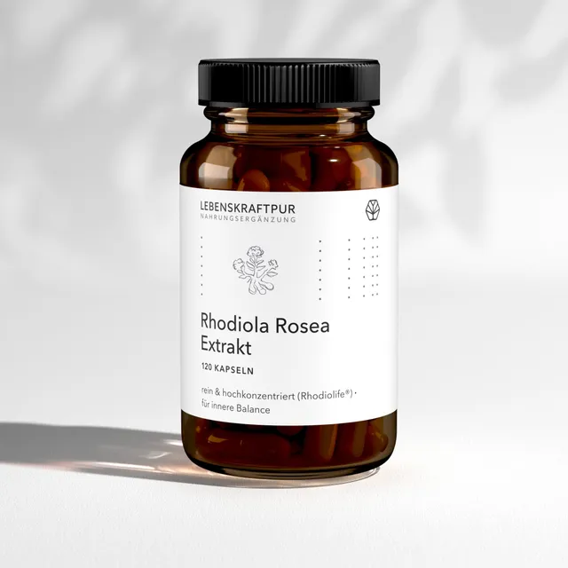 LebenskraftPur Rhodiola Rosea Extrakt Kapseln Adaptogen vegan