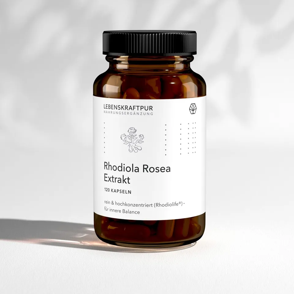 LebenskraftPur Rhodiola Rosea Extrakt Kapseln Adaptogen vegan