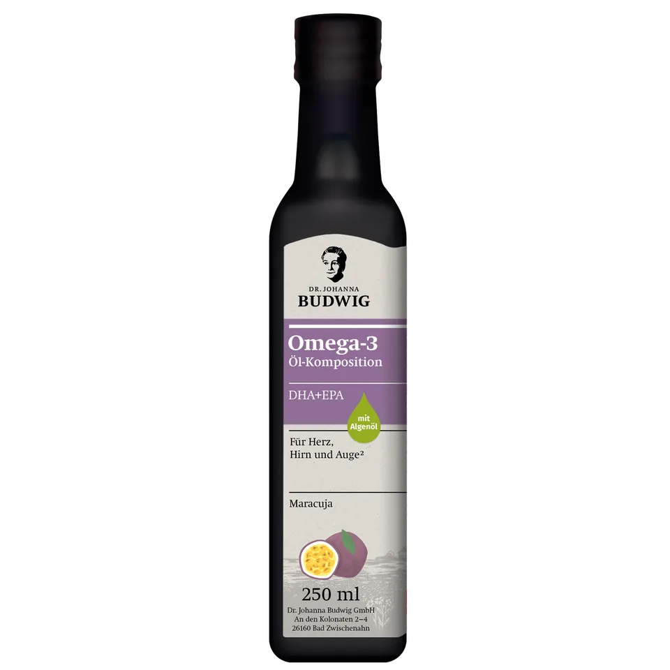 Dr. Johanna Budwig Omega-3 DHA EPA Öl Maracuja 100 ml