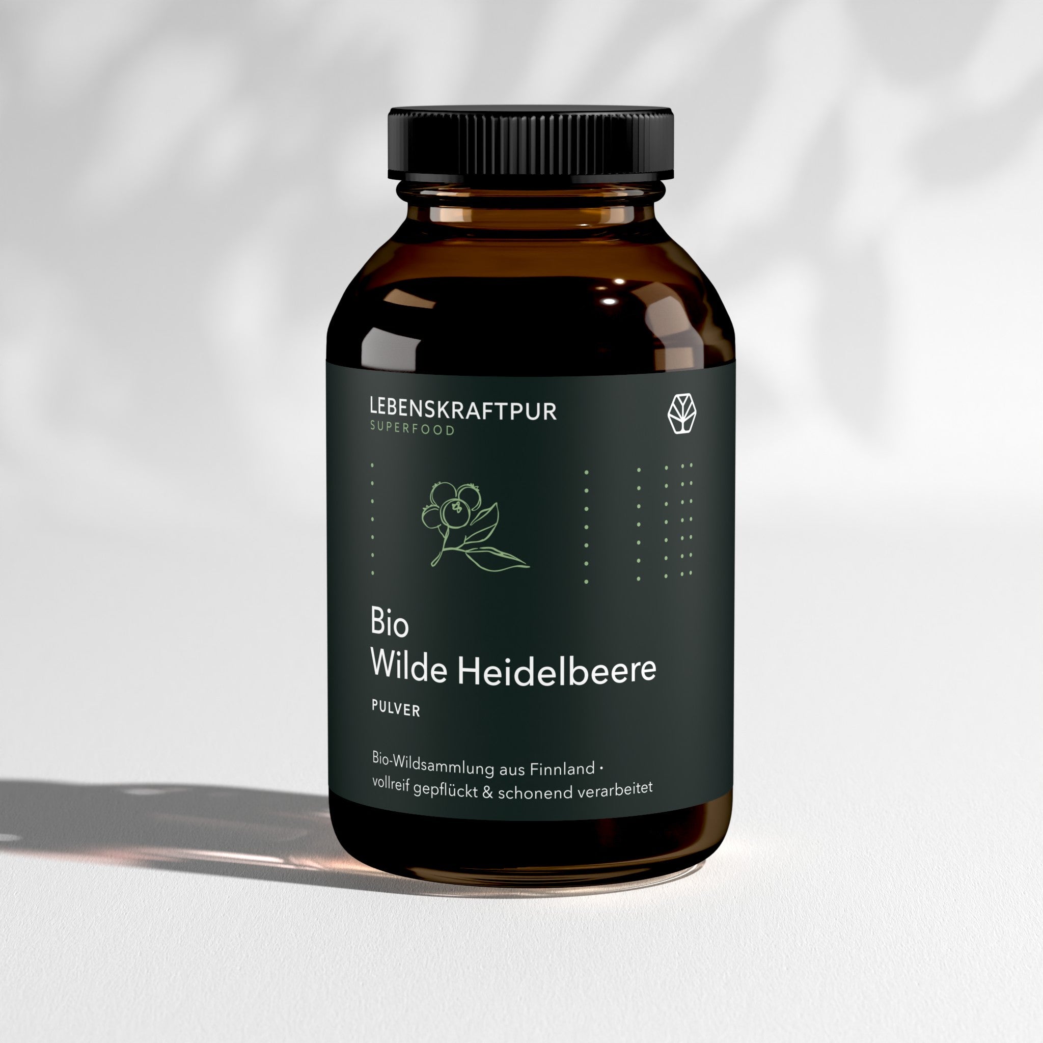 LebenskraftPur Bio Wilde Heidelbeere Pulver 200 g roh