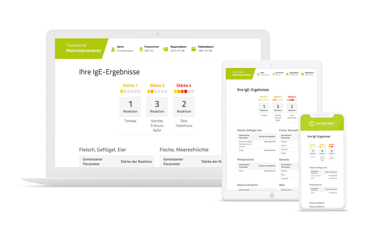 cerascreen Vital Lebensmittel-Reaktionstest Doppelpack 2 Tests