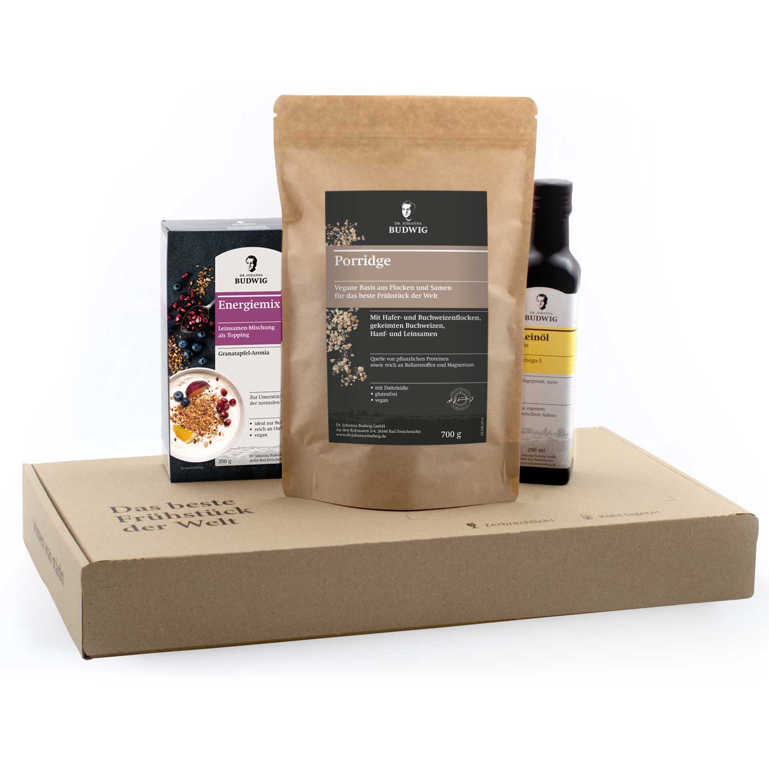 Dr. Johanna Budwig Porridge Starter Paket Vorteilspaket vegan