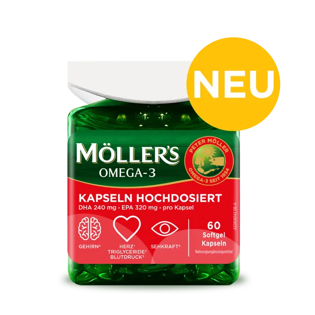 Möller's Daily Health Omega-3 Kapseln Hochdosiert Triglycerid
