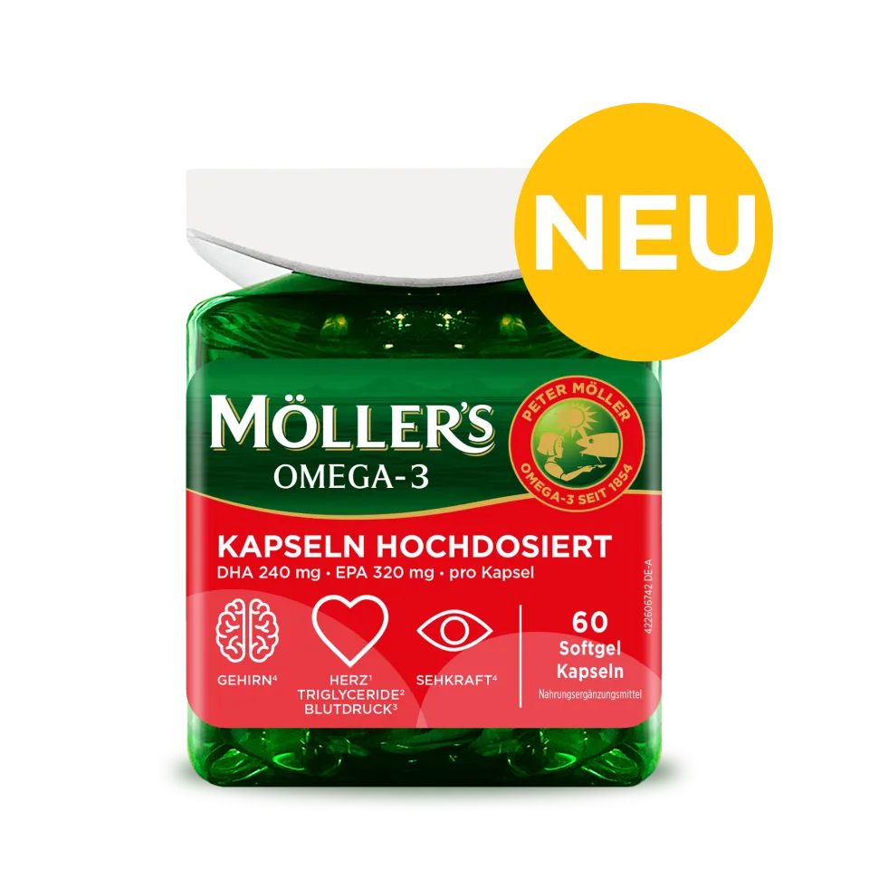 Möller's Daily Health Omega-3 Kapseln Hochdosiert Triglycerid