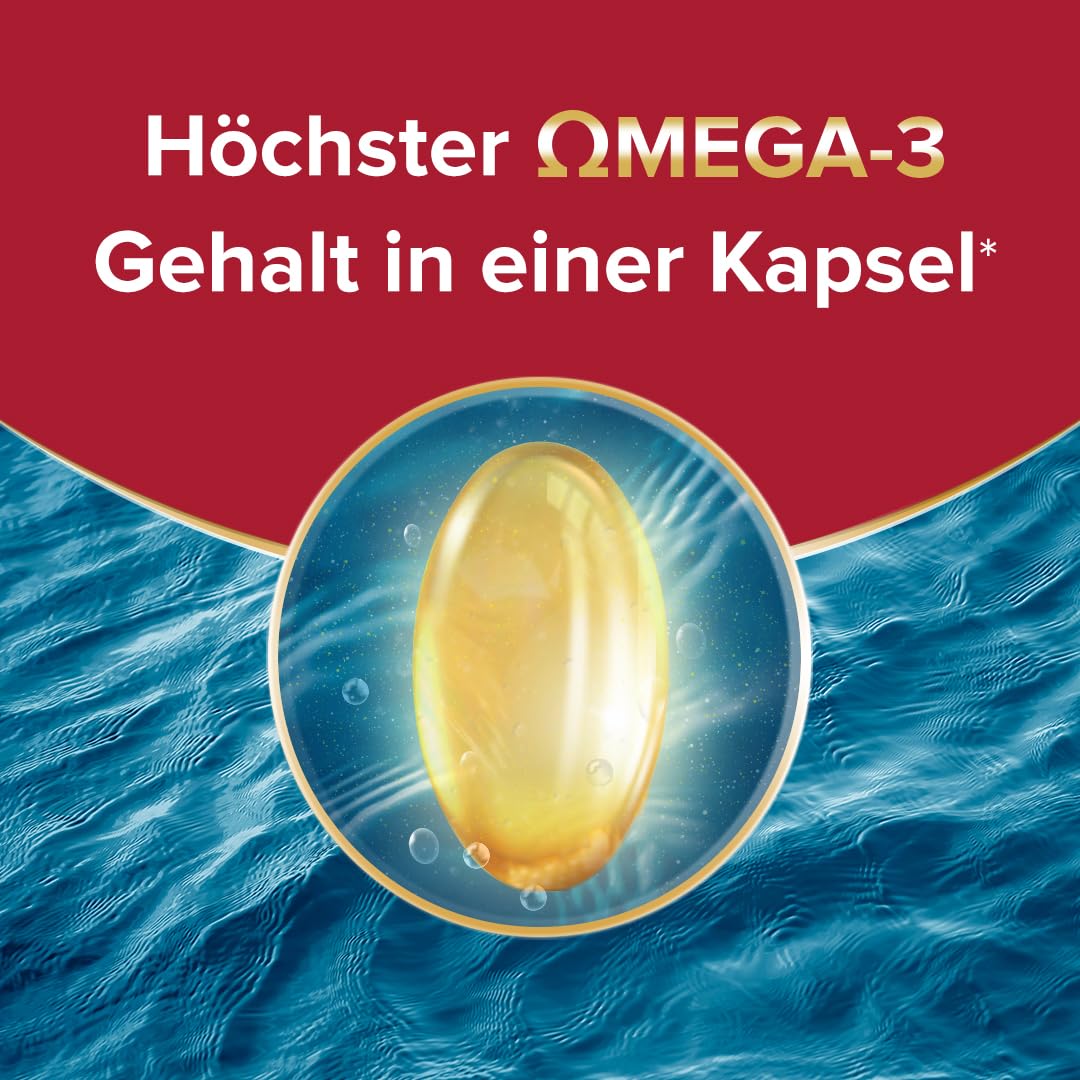 Seven Seas Max Strength Omega-3 Fischöl 30 Kapseln Vitamin D