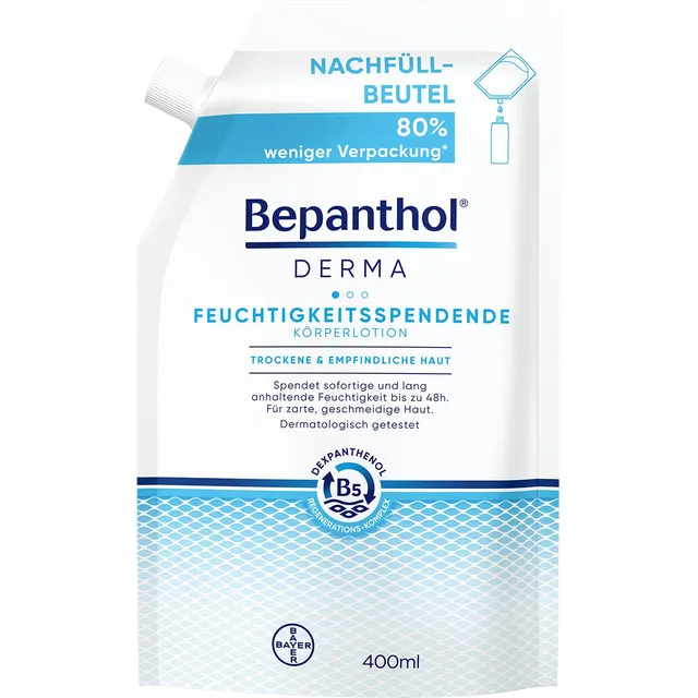Bepanthol Derma Körperlotion 400ml Nachfüllbeutel dexpanthenol