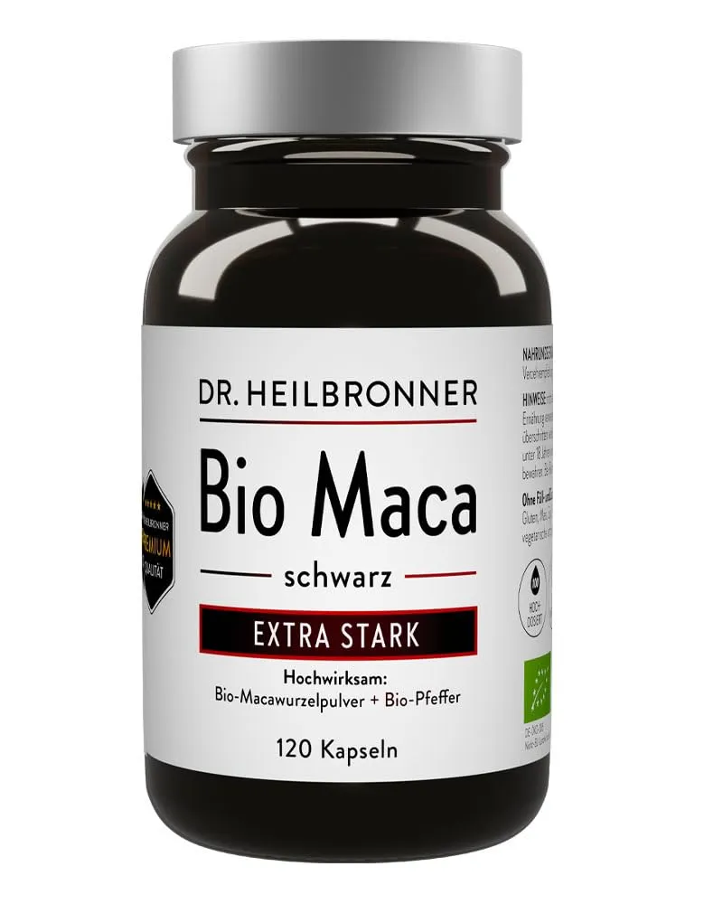 Dr. Heilbronner Vitalstoffe Bio Maca Kapseln 120 vegan hochdosiert