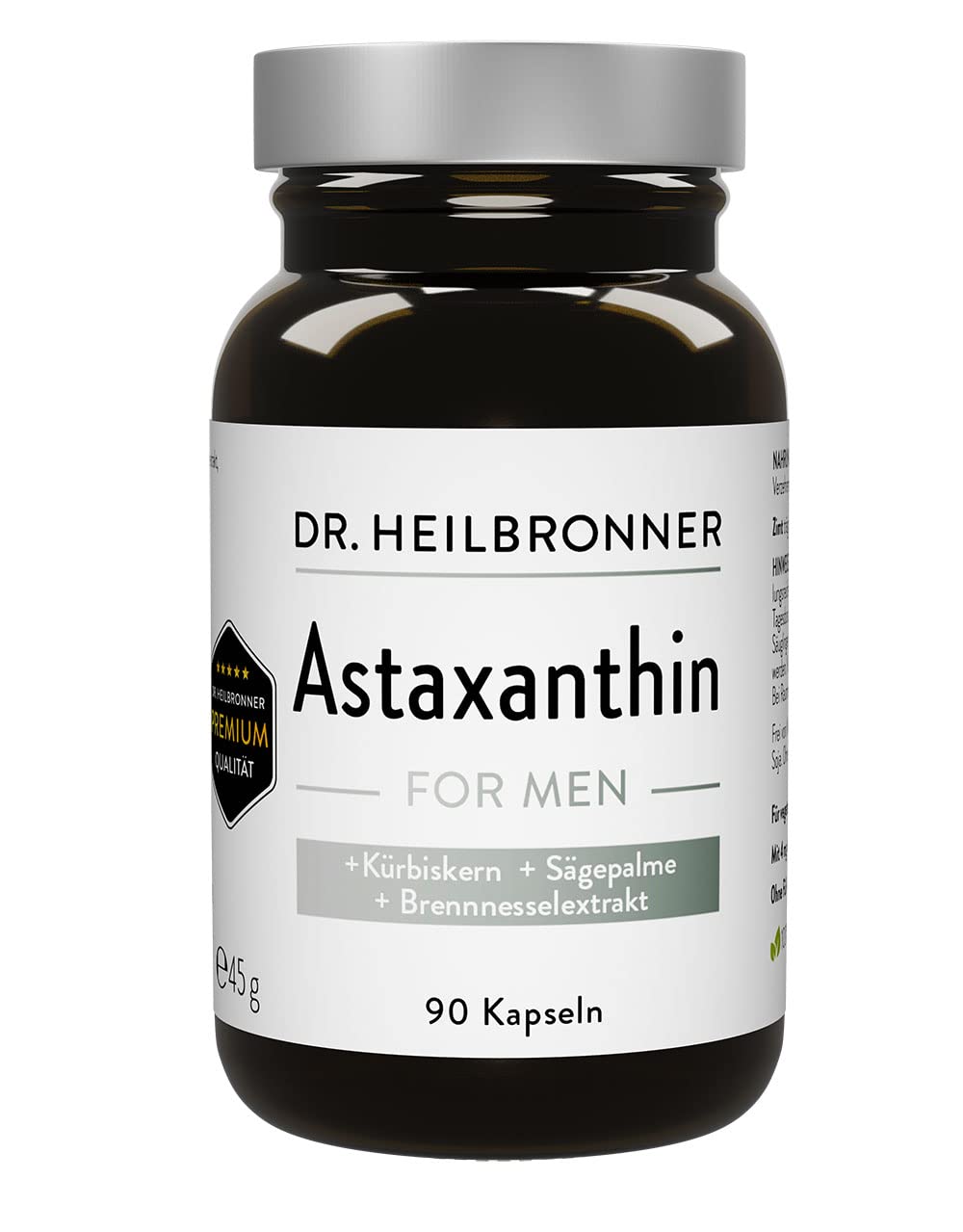Dr. Heilbronner Astaxanthin FOR MEN Kapseln 90 Stück vegan