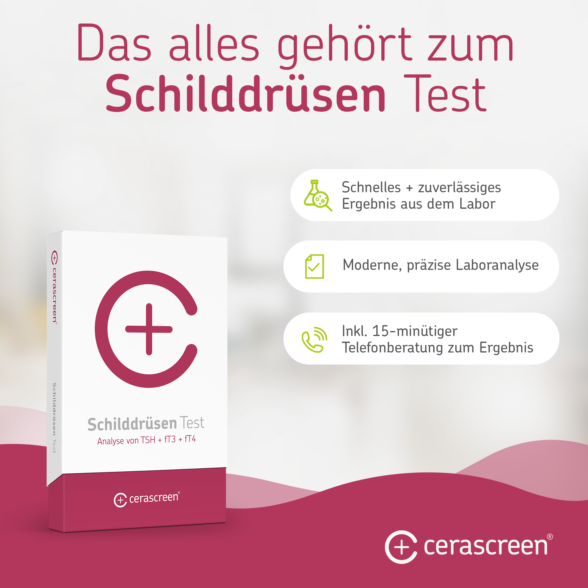 cerascreen Vital Schilddrüsen Test Bluttest Einzelpackung