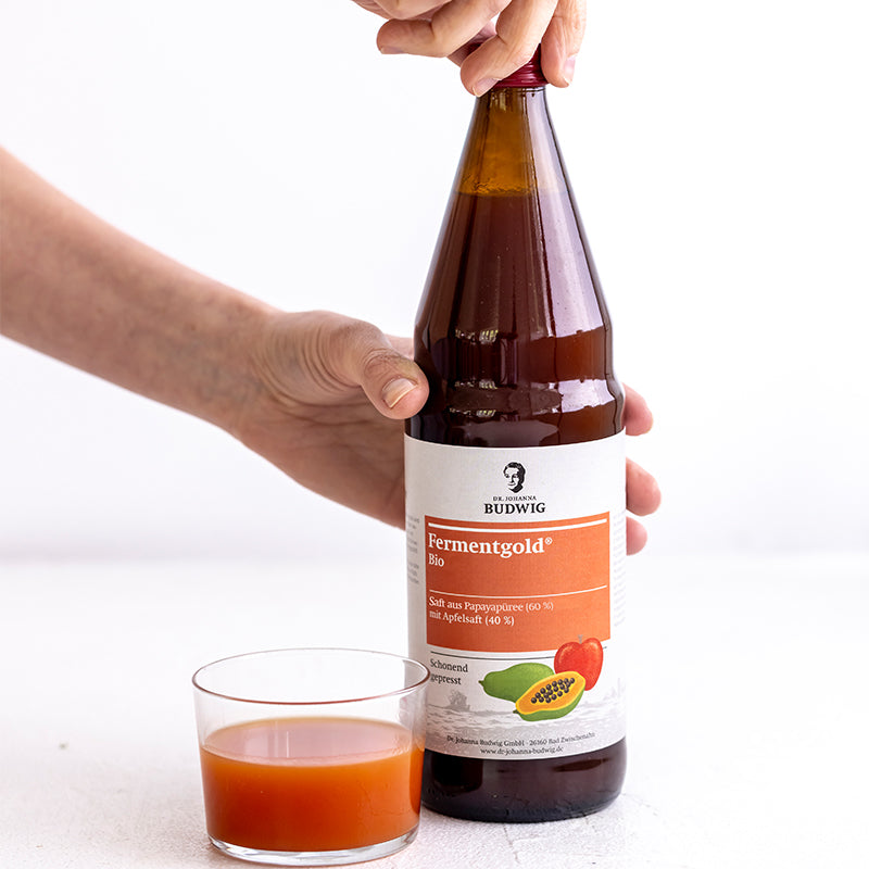 Dr. Johanna Budwig Fermentgold Bio Direkt-Saft Papaya Apfel