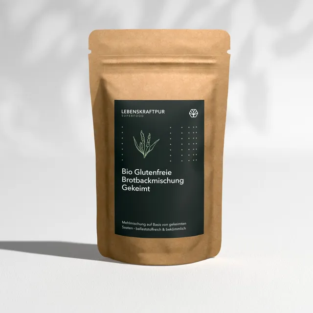 Lebenskraftpur Bio Brotbackmischung Gekeimt glutenfrei