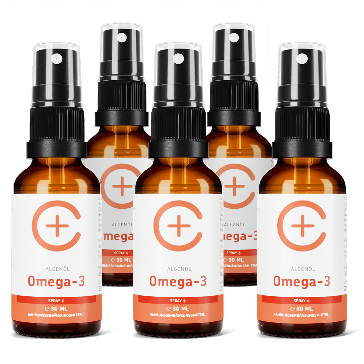 cerascreen Vital Omega-3-Spray Nahrungsergänzung 30 ml Zitrone-Minze vegan