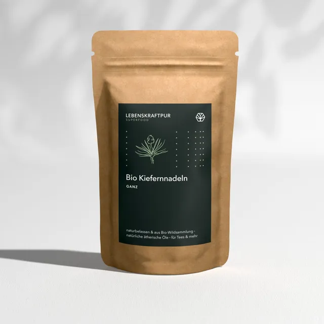 LebenskraftPur Superfood Bio Kiefernnadeln Ganz Tee 150 g waldig