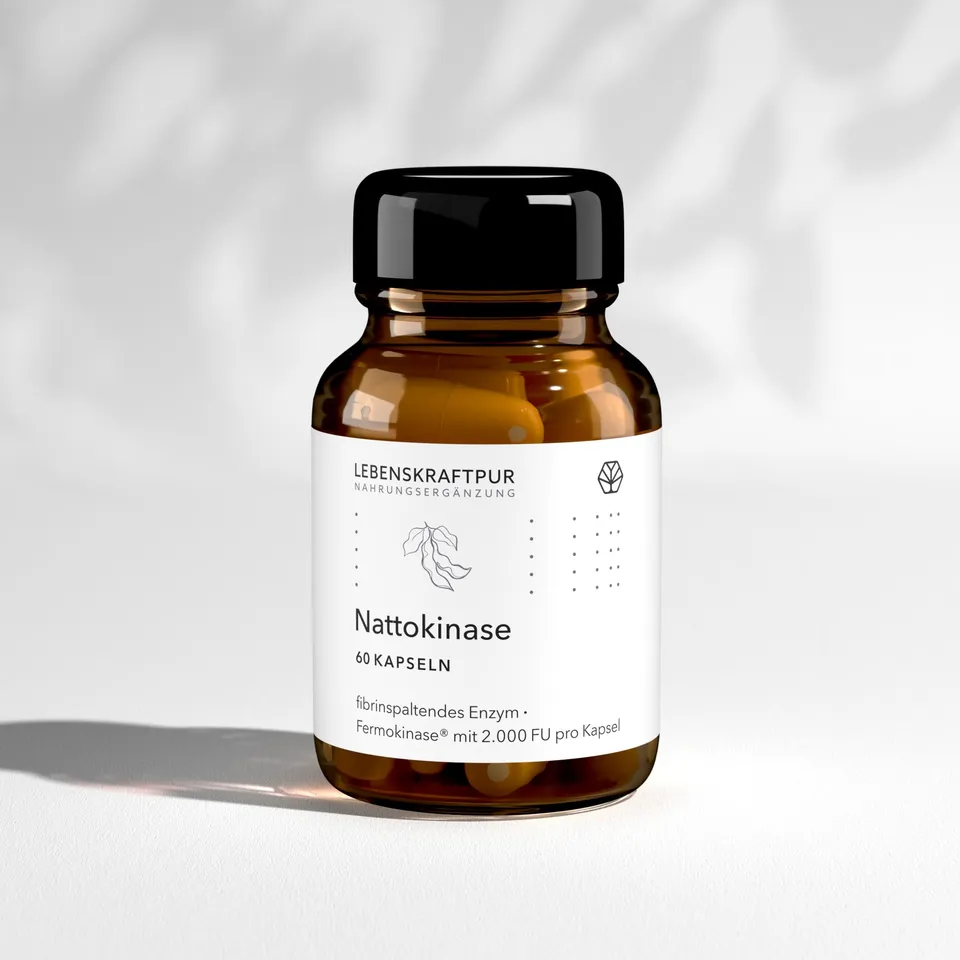 Lebenskraftpur Nattokinase Kapseln Fermokinase vegan