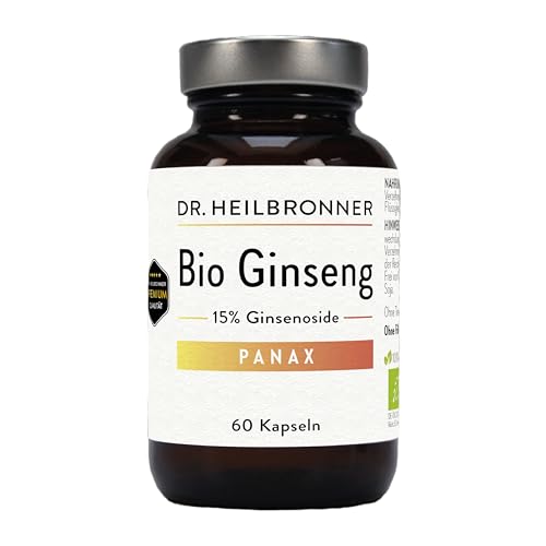 Dr. Heilbronner Vitalstoffe Bio Panax Ginseng Kapseln 60 Stk hochdosiert