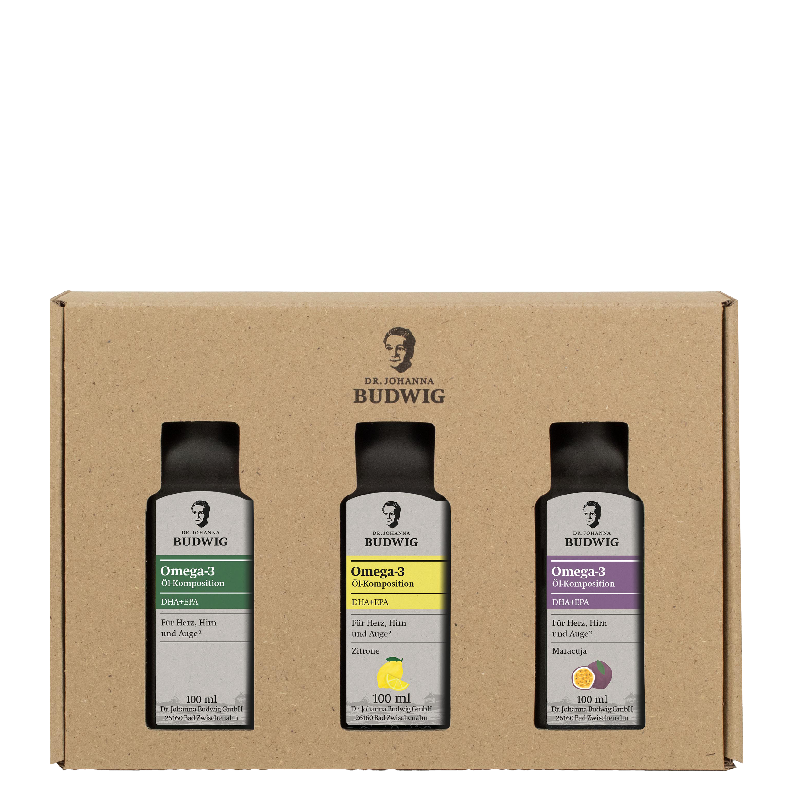 Dr. Budwig DHA+EPA-Minis Probierpaket 3x100 ml Öle