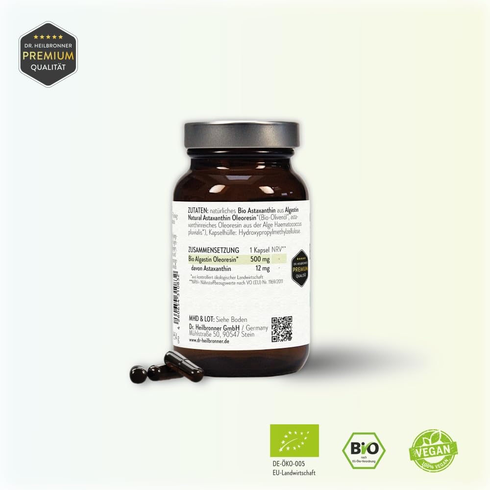 Dr. Heilbronner BIO-Astaxanthin 12mg Kapseln 90 Stk hochdosiert