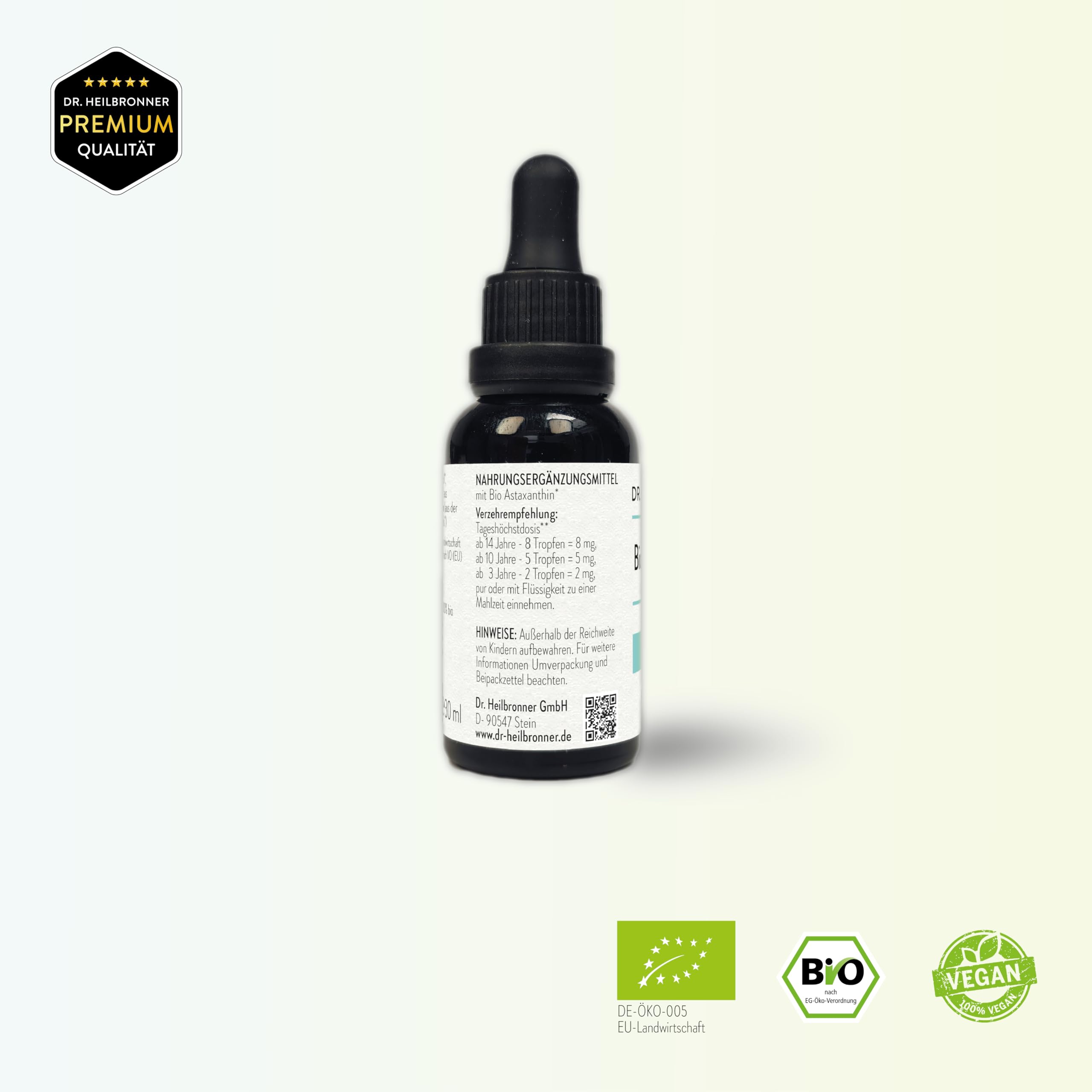 Dr. Heilbronner Bio-Astaxanthin Tropfen 30ml liposomal vegan