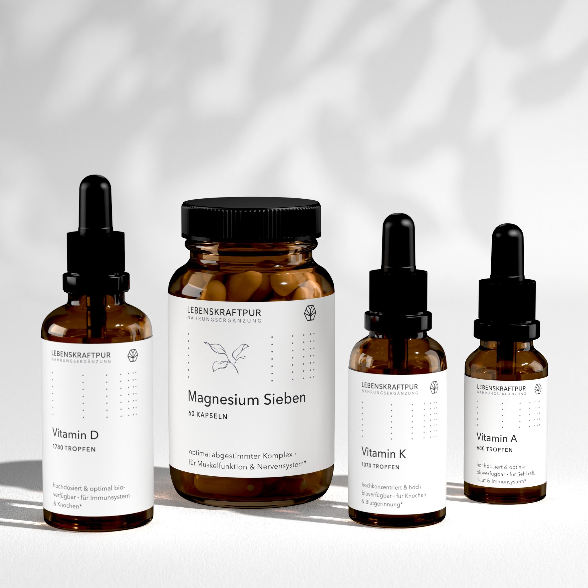 LebenskraftPur Vitamin D Box D3 K2 Set mit Magnesium