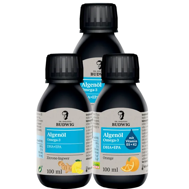 Dr. Johanna Budwig Vorteilspakete Algenöl 3er Pack DHA EPA