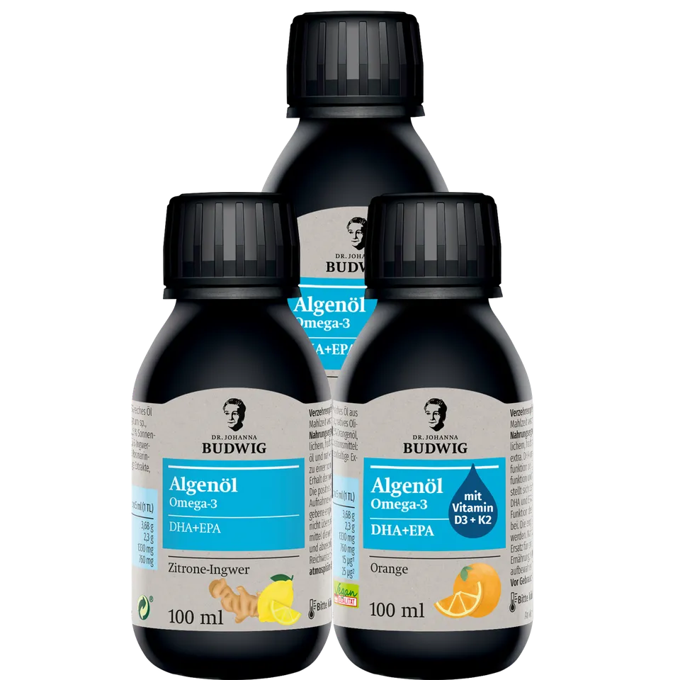 Dr. Johanna Budwig Vorteilspakete Algenöl 3er Pack DHA EPA
