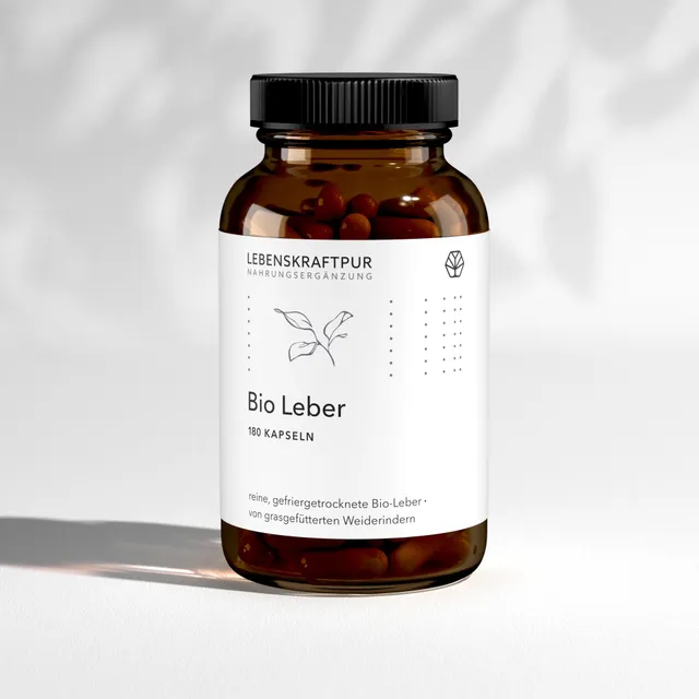 LebenskraftPur Bio Leber Kapseln Rind gefriergetrocknet