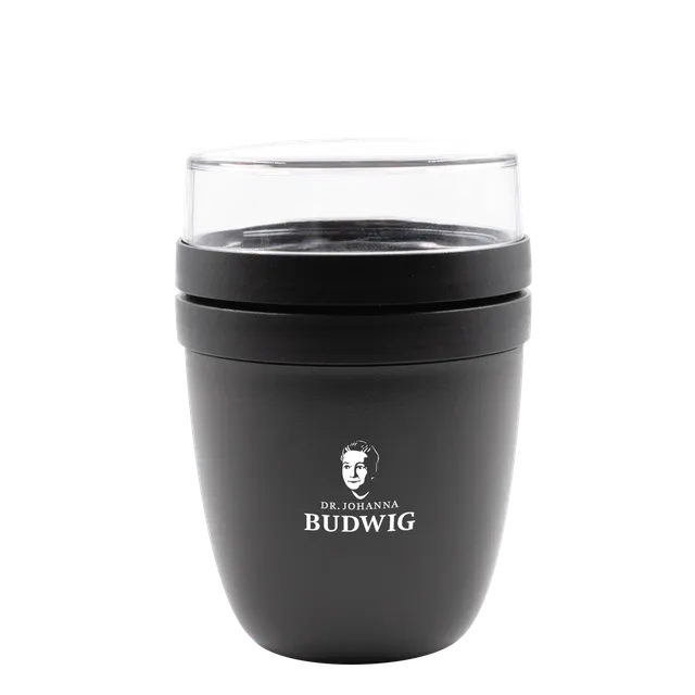 Dr. Budwig to go Becher Nordic black 500+200 ml