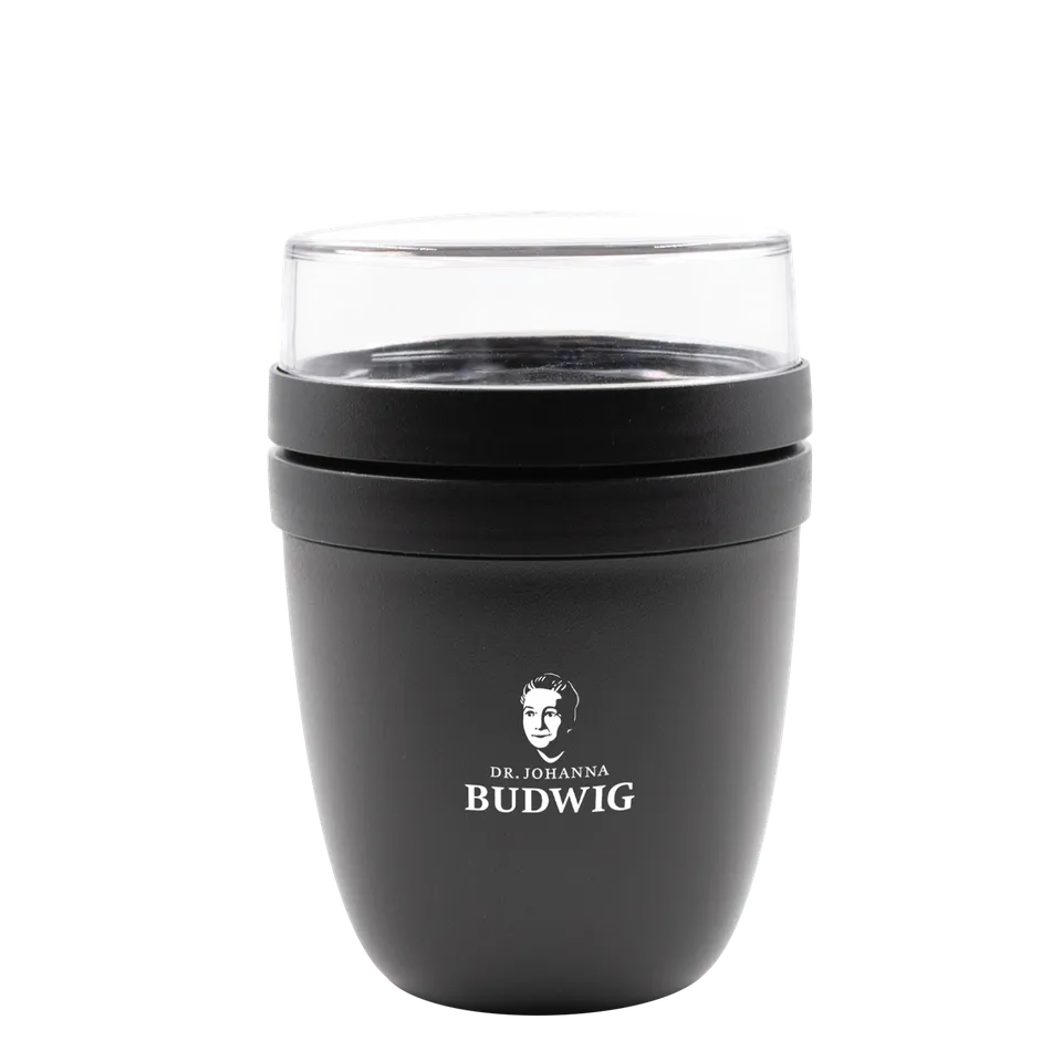 Dr. Budwig to go Becher Nordic black 500+200 ml