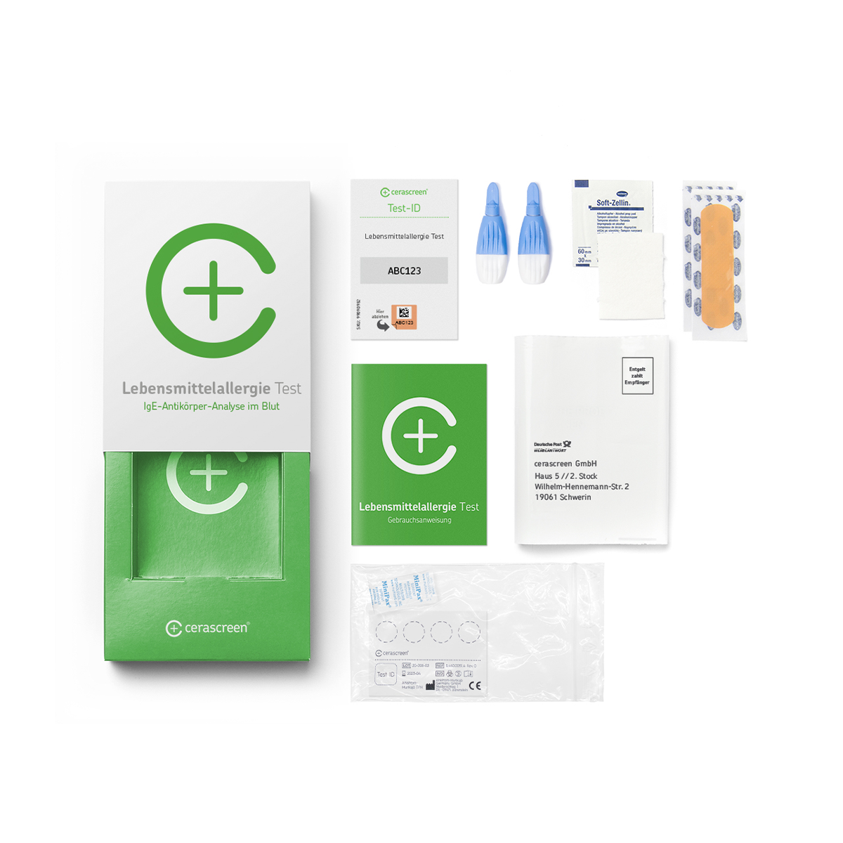 cerascreen Testkits Lebensmittelallergie Test Bluttest